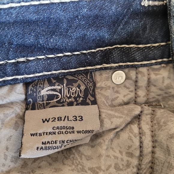 Silver Jeans CR00580 Western Glove Works women size W28/L33 - Picture 5 of 9